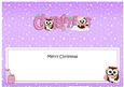 Christmas Little Hoot Owls Matching Large Dl Insert