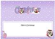 Christmas Little Hoot Owls Matching Large Dl Insert