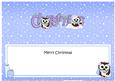 Christmas Little Hoot Owls Matching Large Dl Insert