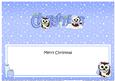 Christmas Little Hoot Owls Matching Large Dl Insert
