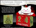 3D Cute Little Cat Sleeps 'til Santa Countdown Cube Set