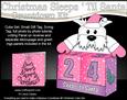 3D Jess Westie Dog Sleeps 'til Santa Countdown Cube Set