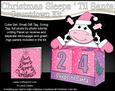 3D Milly Moo Cow Sleeps 'til Santa Countdown Cube Set