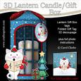 3D Xmas Carol Singing Cat Lantern Candle/gift Box Kit