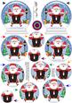 3D Sledging Santa Snow Globe Shaped Tree Decoration