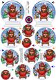 3D Sledging Robin Snow Globe Shaped Tree Decoration