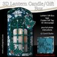 3D Xmas Cool Snowlakes Lantern Candle/gift Box Kit