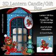 3D Xmas Cute Robin Lantern Candle/gift Box Kit