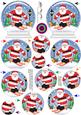 3D Skiing Santa Snow Globe Shaped Tree Decoration