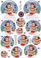 3D Skiing Gigi Horse Snow Globe Shaped Tree Decoration