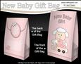 3D New Baby Girl Laura Lamb Gift Bag Mini Kit