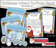 Xmas Santa Child's Santa Letter to and from Santa Mini Kits