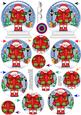 3D Santa's Present Snow Globe Shaped Tree Decoration