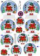 3D Snowman's Present Snow Globe Shaped Tree Decoration