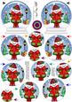 3D Teddy Ed's Present Snow Globe Shaped Tree Decoration