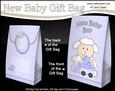 3D New Baby Boy Cute Little Lamb Gift Bag Mini Kit