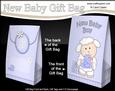 3D New Baby Boy Cute Little Lamb Gift Bag Mini Kit