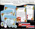 Xmas Bobbin Robin Child's Santa Letter to and from Santa