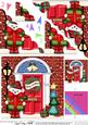 Teddy Ed Christmas Door Scallop Corner Stacker Topper
