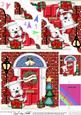 Jock Westie Dog Christmas Door Scallop Corner Stacker Topper