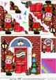 Gigi Horse Christmas Door Scallop Corner Stacker Topper