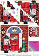 Gigi Horse Christmas Door Scallop Corner Stacker Topper