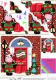 Milly Moo Cow Christmas Door Scallop Corner Stacker Topper