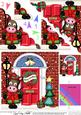 Gigi Horse Christmas Door Scallop Corner Stacker Topper