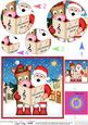Singing Santa & Gigi Horse Merry Carollers Circle Pyramage