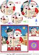 Singing Santa & Gigi Horse Merry Carollers Circle Pyramage