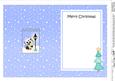 Christmas Little Hoot Owl Lamp Post 5x7 Matching Insert