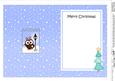 Christmas Little Hoot Owl Lamp Post 5x7 Matching Insert
