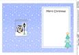 Christmas Little Hoot Owl Lamp Post 5x7 Matching Insert