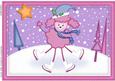 A4 Xmas Bon Bon Poodle Dog Felties Card Topper