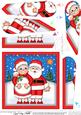 Xmas Santa & Mrs Claus Fan Pyramage Topper