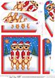 Xmas Meerkats Fan Pyramage Topper