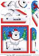 Xmas Skating Ben Polar Bear Fan Pyramage Topper