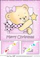 8 x 8 Rosie's Xmas Star Scalloped Corner Topper