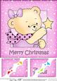 8 x 8 Rosie's Xmas Star Scalloped Corner Topper