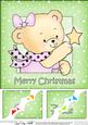8 x 8 Rosie's Xmas Star Scalloped Corner Topper