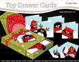 3D Xmas Pip Penguin Top Drawer Cards Bumper Kit