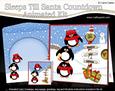 3D Xmas Pip Penguin Sleeps Till Santa Animated Card