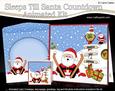 3D Xmas Oops Santa Sleeps Till Santa Animated Card