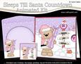 3D Xmas Livvy Bear Sleeps Till Santa Animated Card