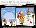 3D Xmas Rudolph Sleeps Till Santa Animated Card
