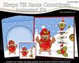 3D Xmas Cute Little Robin Sleeps Till Santa Animated Card