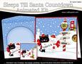 3D Xmas Cute Little Cats Sleeps Till Santa Animated Card