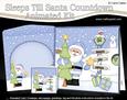 3D Xmas Santa Sleeps Till Santa Animated Card