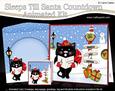 3D Xmas Little Cat Sleeps Till Santa Animated Card