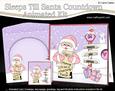 3D Xmas Santa Sleeps Till Santa Animated Card